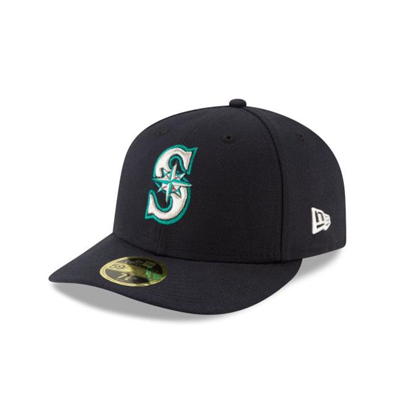 MLB Seattle Mariners Authentic Collection Low Profile 59Fifty Fitted (USA3681) - Blue New Era Caps